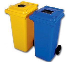 Nádoba na separovaný odpad -  240 l - žlutá  plast PLNS241